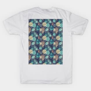 Leaves geometric mix brown T-Shirt